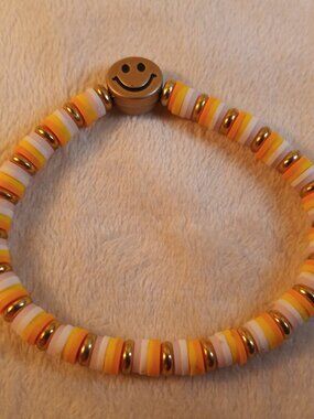 smiley face stretchy bracelet
